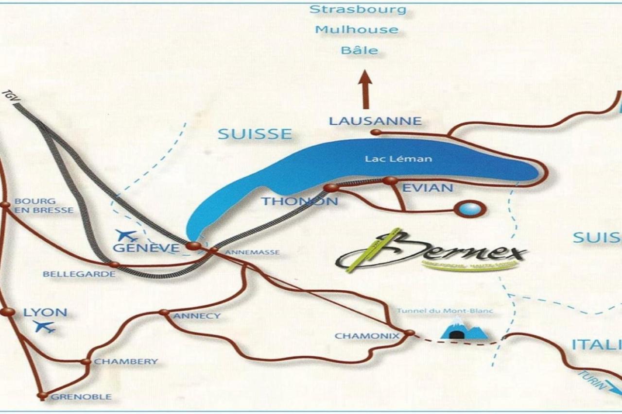 Le 67,Ski Et Randonnee,Lave Linge,Seche Linge,Parking Bernex Exteriör bild